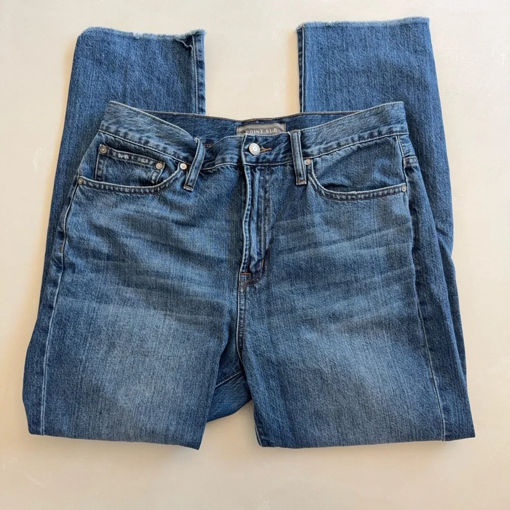 J. Crew x Point Sur Retro Boy High Rise Straight Leg Jeans 29